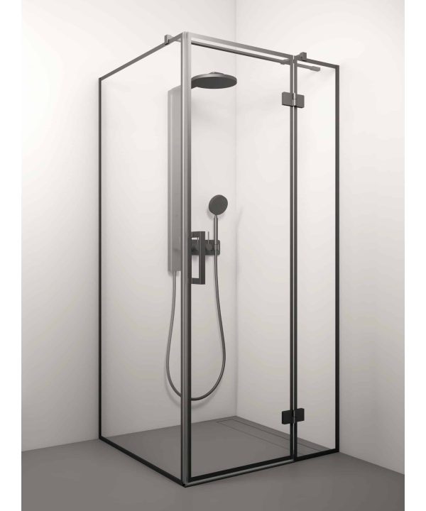 Shower enclosure - LORENA BLACK DEEP 1