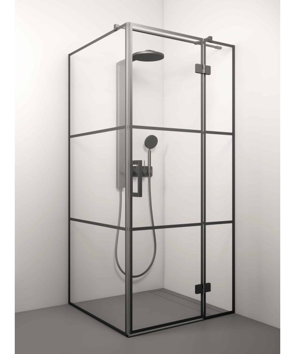 Shower enclosure - LORENA BLACK DEEP 2