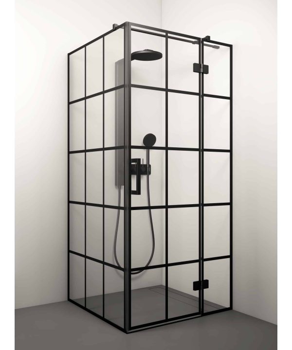 Shower enclosure - LORENA BLACK DEEP 3
