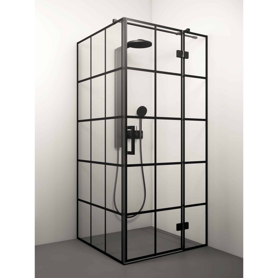 Shower enclosure - LORENA BLACK DEEP 3