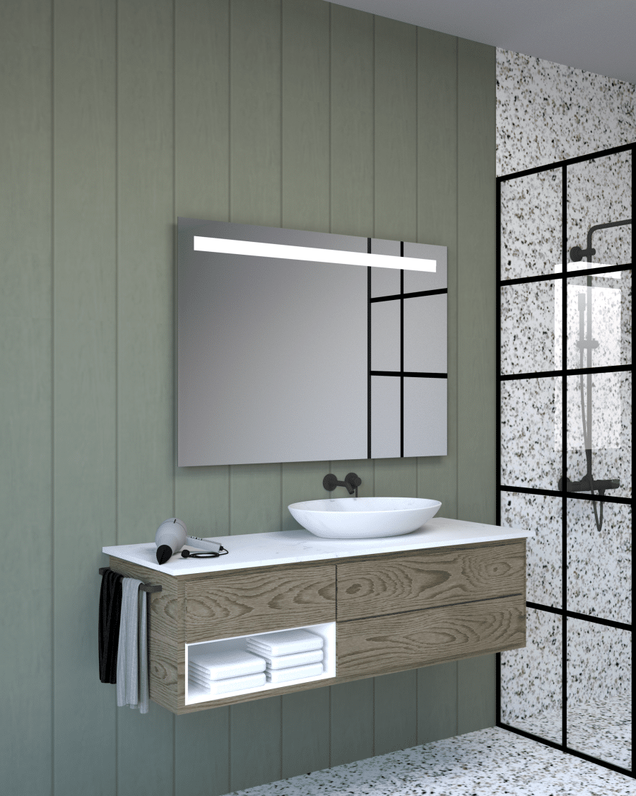 NORA 2 - LED interior mirror