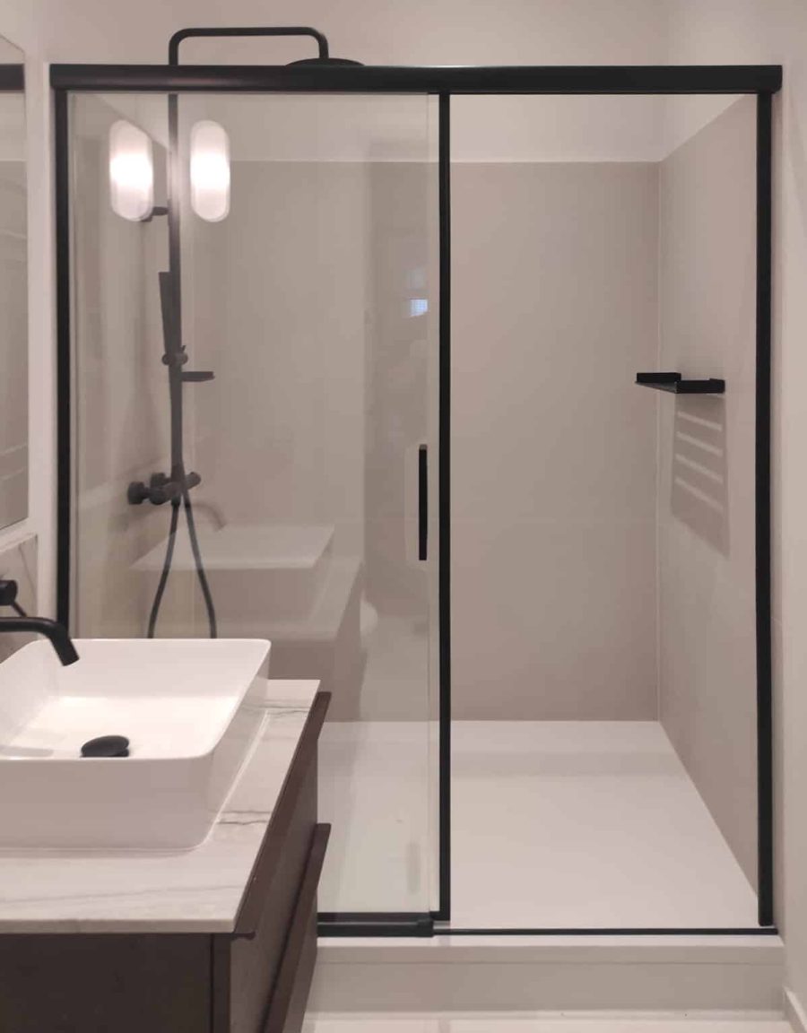 Shower door - SERENA BLACK LUX DEEP 3 - Image 5